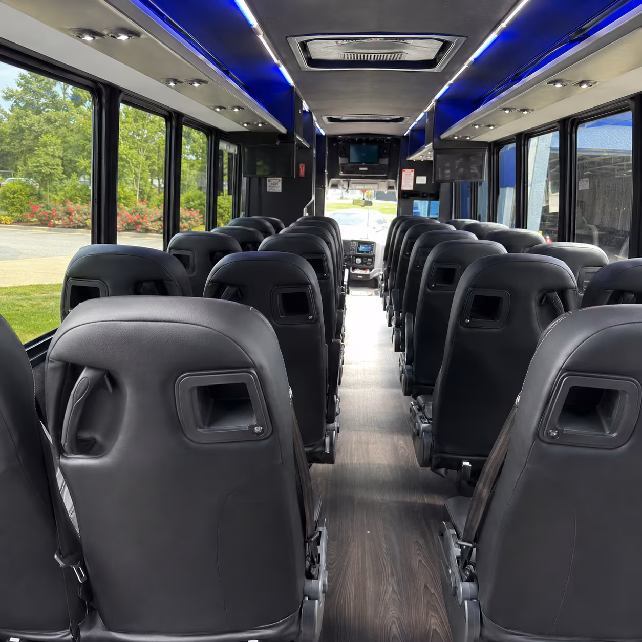 orange employee transportation onboard seating